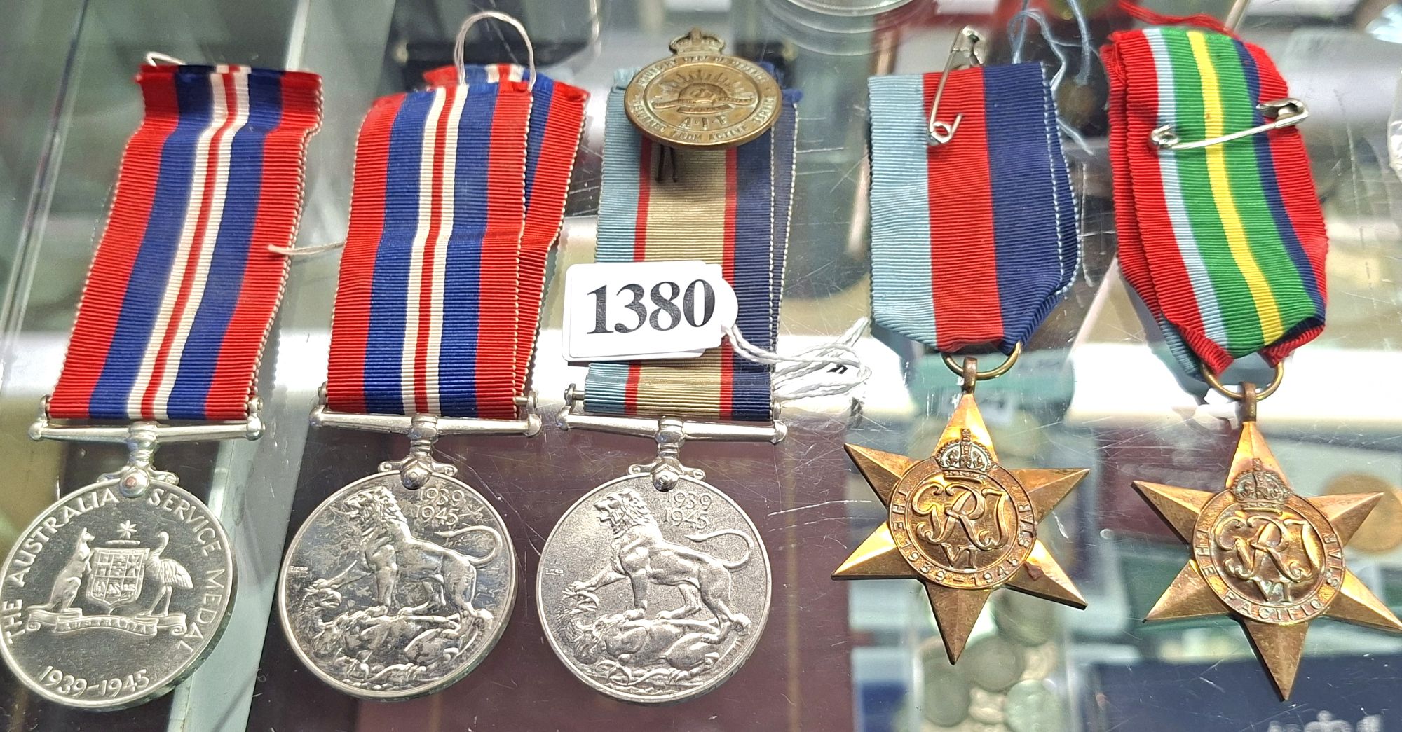 COLLECTION OF WWII SERVICE MEDALS