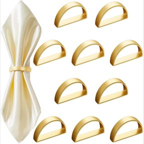 STAINLESS STEEL NAPKIN RINGS METAL NAPKIN RING HOLDERS MODERN RING HOLDER SERVIETTE BUCKLES METALLIC ADORNMENT FOR TABLE SETTINGS