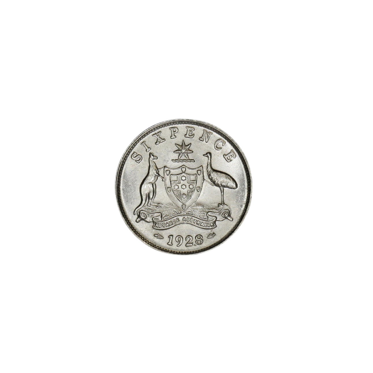 984. · George V, Sixpence, 1928, UNC