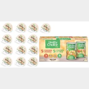 10 CANS HEALTHY CHOICE SOUP & 13X BIBIGO COOKED STICKY WHITE RICE