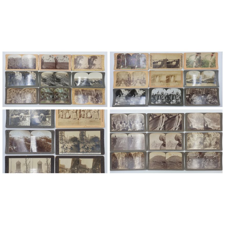 Stereograph Cards - USA (x33)