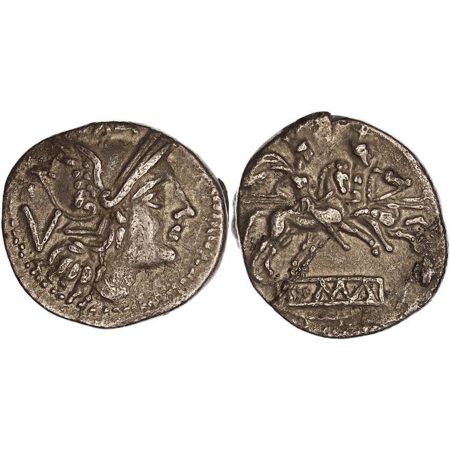 Roman Republic, Anonymous Coinage, Silver Quinarius, after 211 BC,  gVF