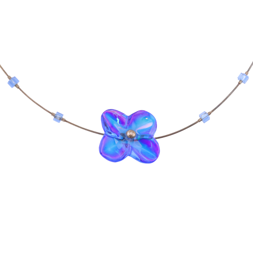 Gargantilla Hortensia Sapphire Flower Baccarat