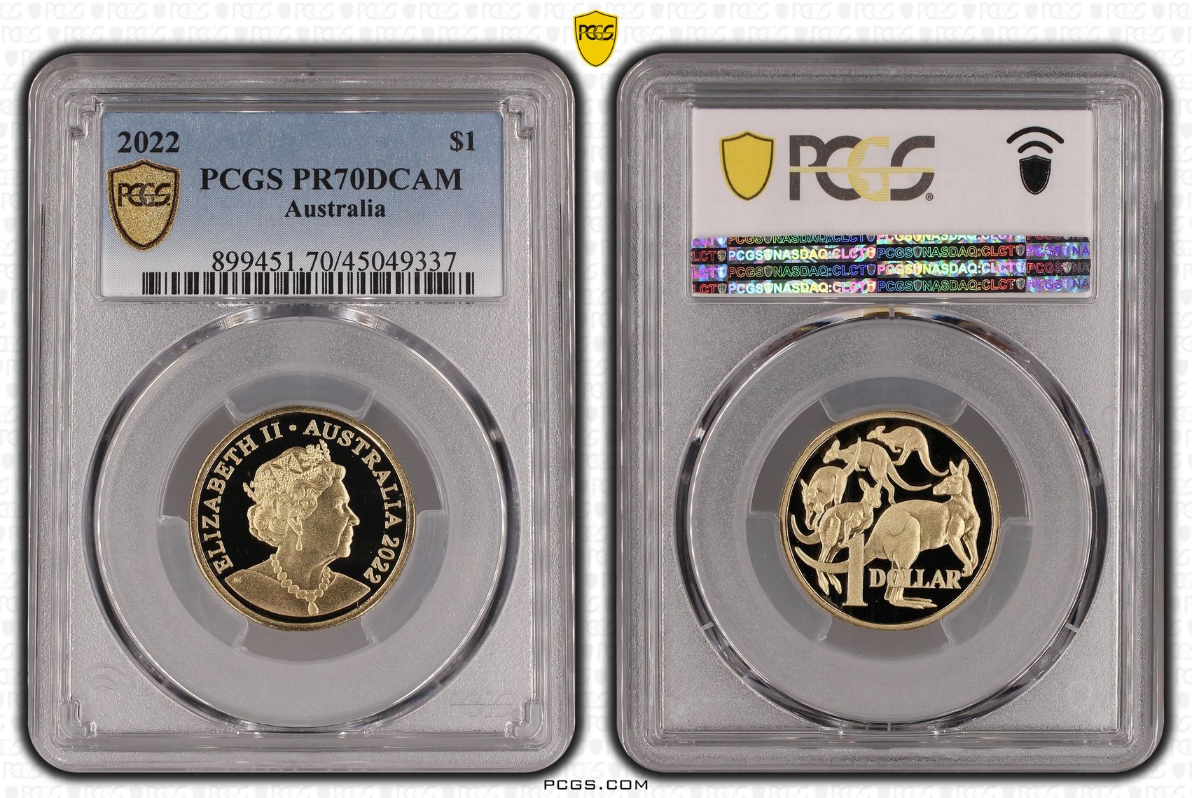 Elizabeth II, One Dollar, 2022, PCGS PR 70DCAM