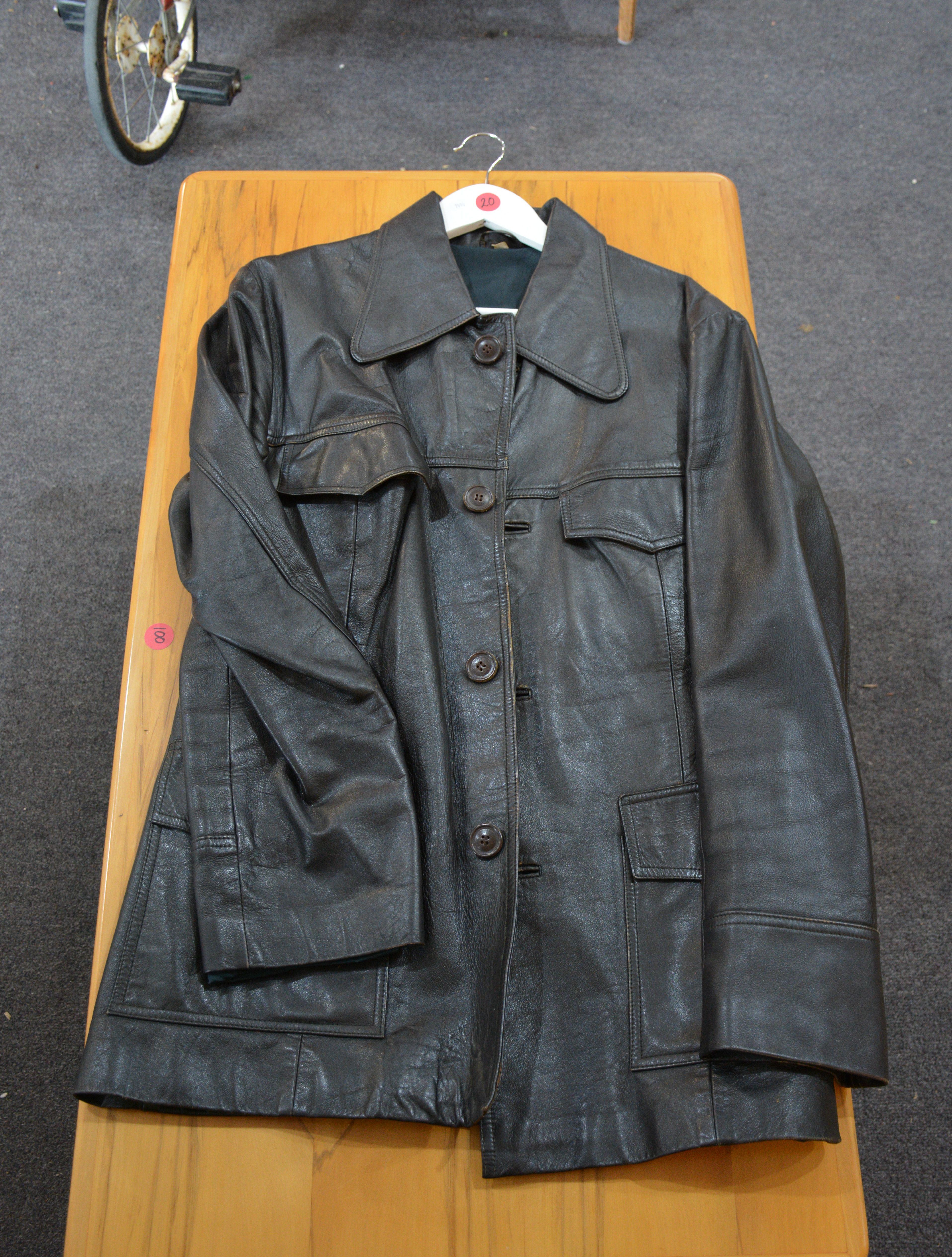 Brown Leather Jacket - Size 42 — NZ auction result