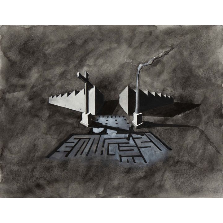 Stephan Huber Untitled (Scheideweg am Labyrinth) 1989
