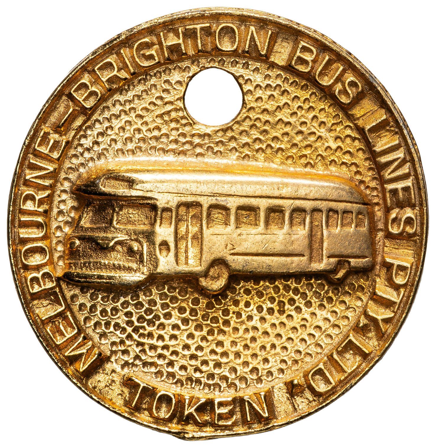 Melbourne - Brighton Bus Line Pty Ltd, Token, C. 1954, EF