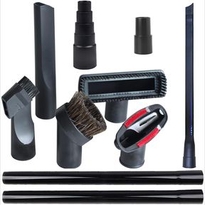 VACUUM ATTACHMENTS FOR SHOP VAC ACCESSORIES 1 1/4 INCH 1 3/8 INCH VACUUM CLEANER ACCESSORIES, UNIVERSAL VACUUM HOSE ADAPTERS, BLAC