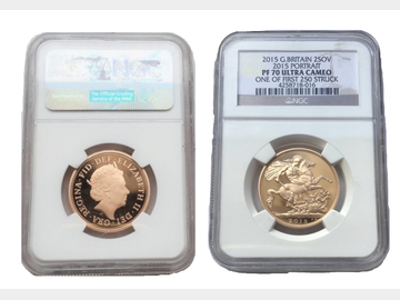 2015 Queen Elizabeth II Gold Proof £2 NGC Graded PF70 Ultra Cameo (One of the first 250 struck)