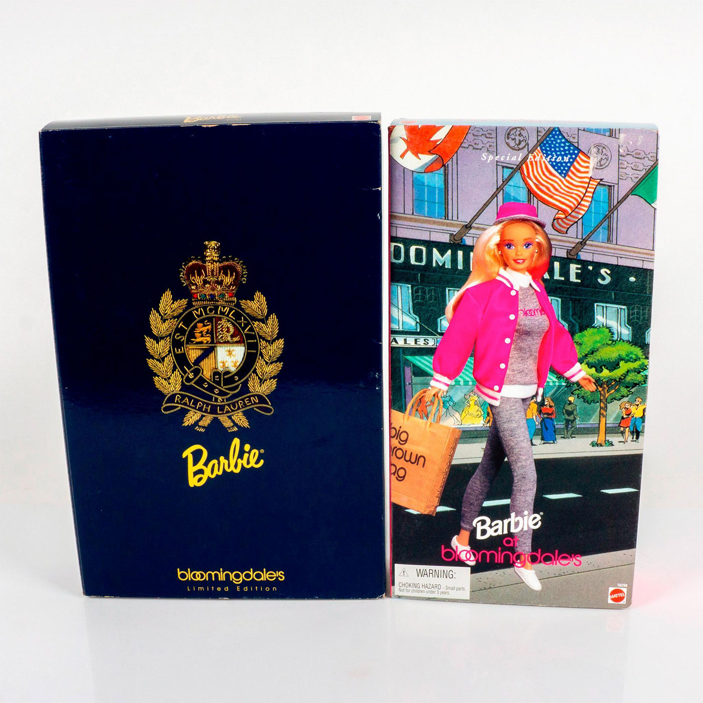 2pc Mattel Barbie Dolls, Bloomingdale's and Ralph Lauren | Lion