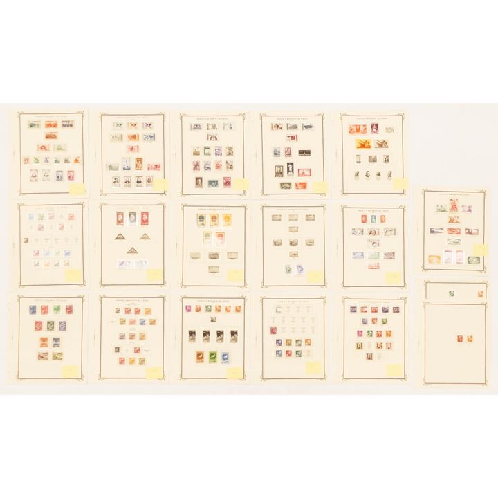 25pc People's Republic of China 1950's Scott Stamp Pages
