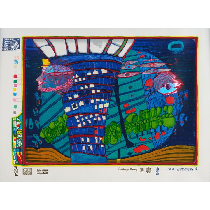 Friedensreich Hundertwasser 'Exodus into Space'