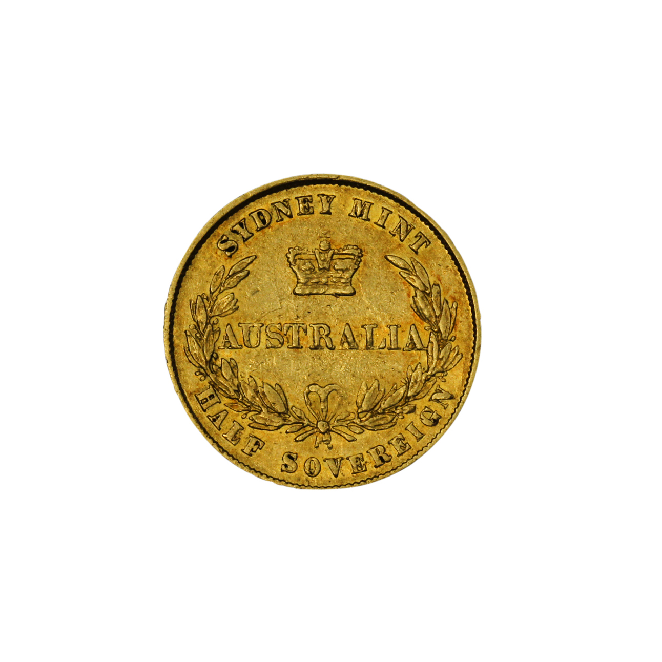 1163. · Victoria, Half Sovereign, 1863, VF