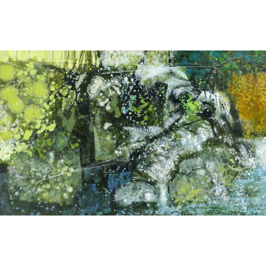 Kathleen Gemberling ''Moss Pond'' 1966 Oil