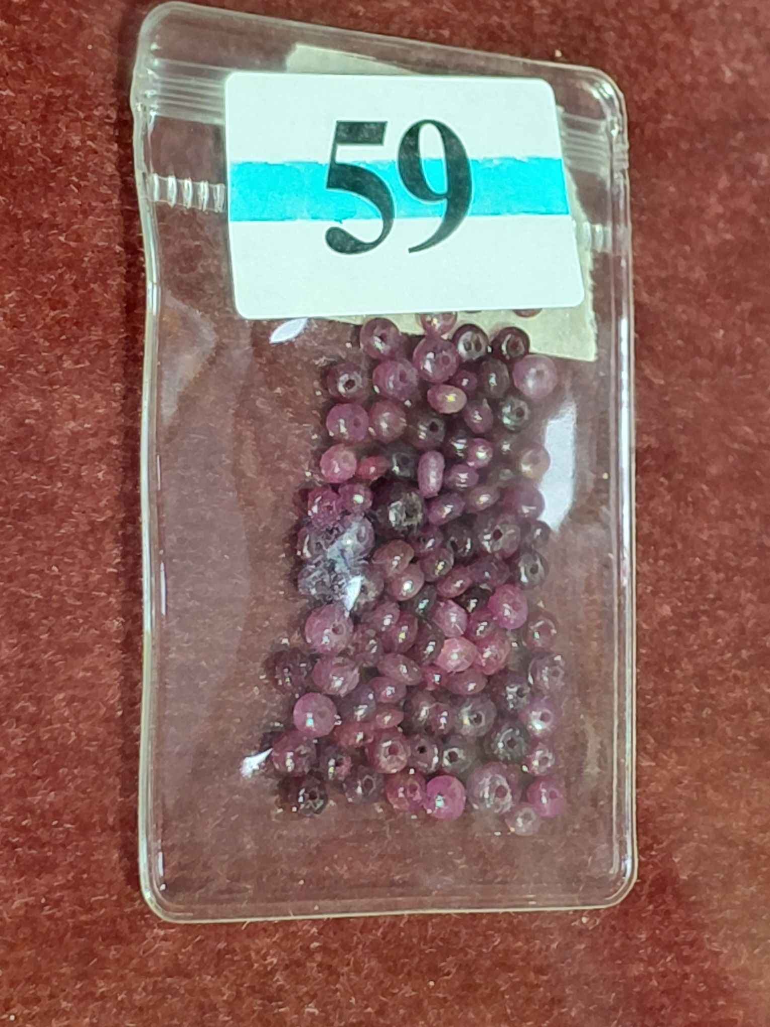 59 · RUBY GEMSTONE BEADS
