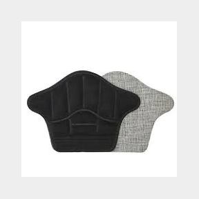 Soft Heel Pad Grips Reusable Stick On Inserts For Men/ Women - 2 Pair - Black- 51736/3570 SN B1 (S5)