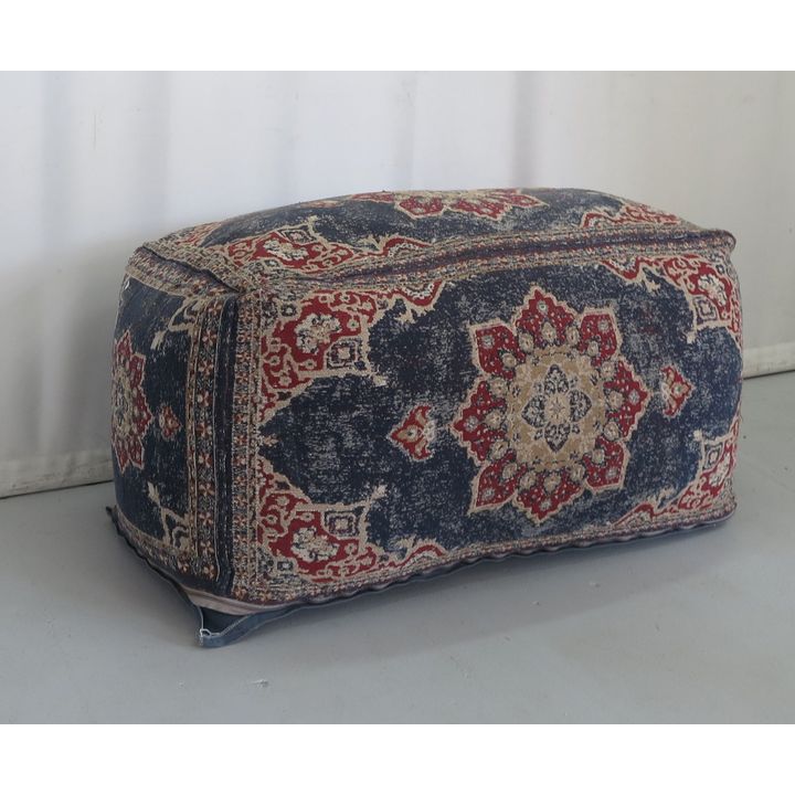 LARGE PERSIAN UPHOLSTERED OTTOMAN