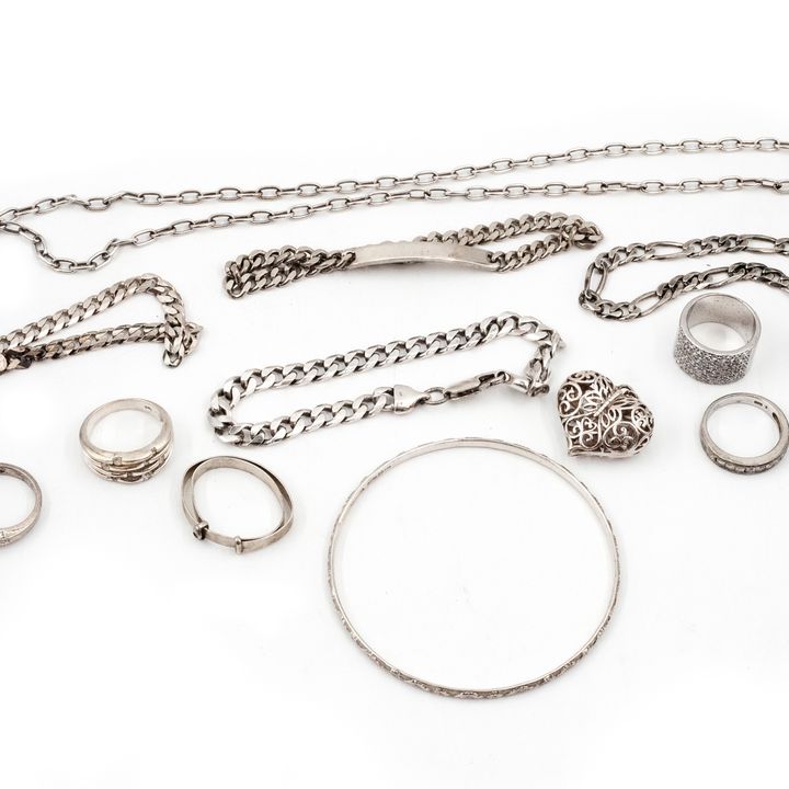 Mix Lot of Silver Jewellery