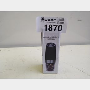 AUTOMATIC ELECTRIC GRAVITY PEPPER GRINDER - MATTE BLACK
