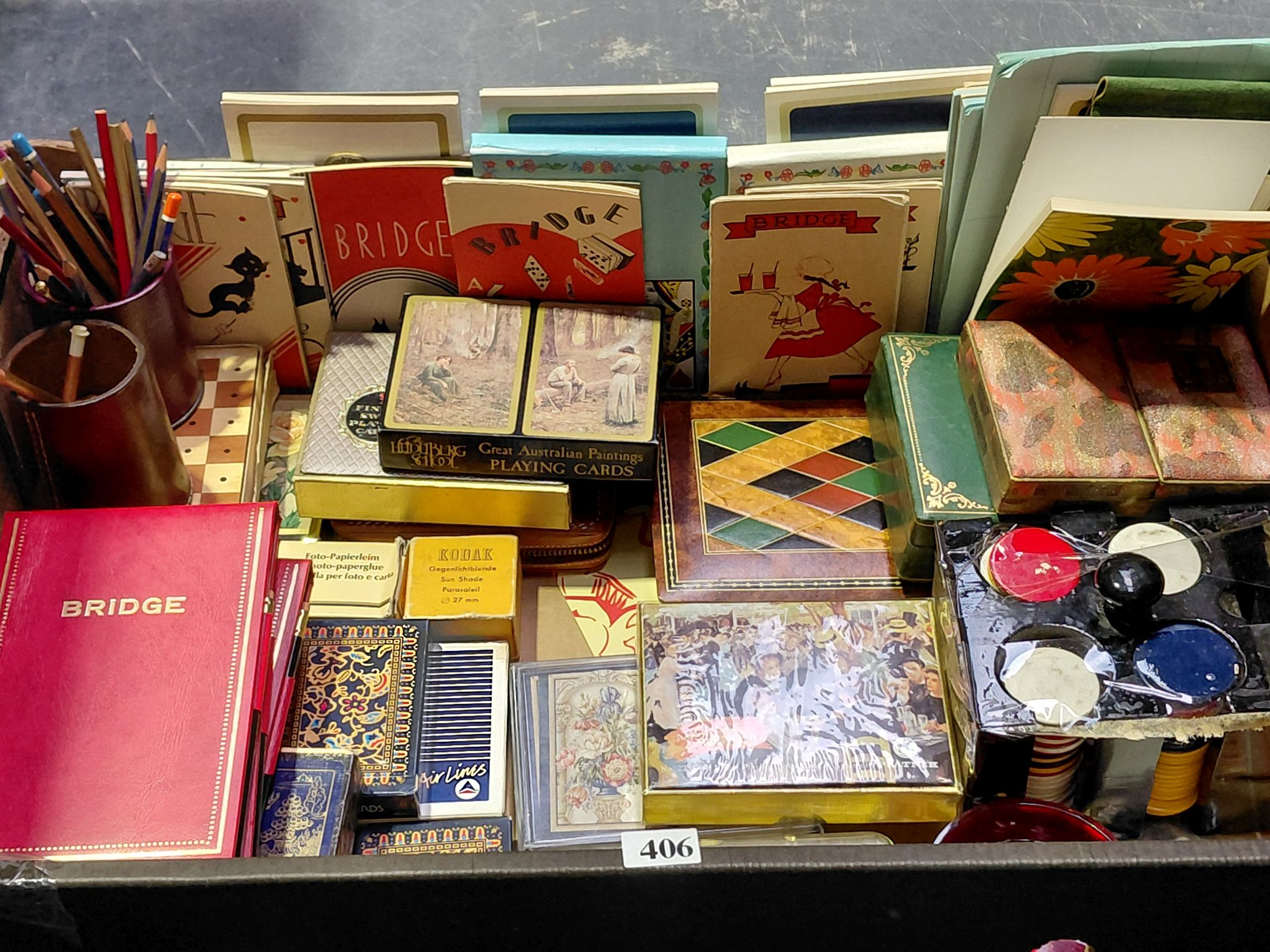 406 · QUANTITY OF BRIDGE GAME ITEMS