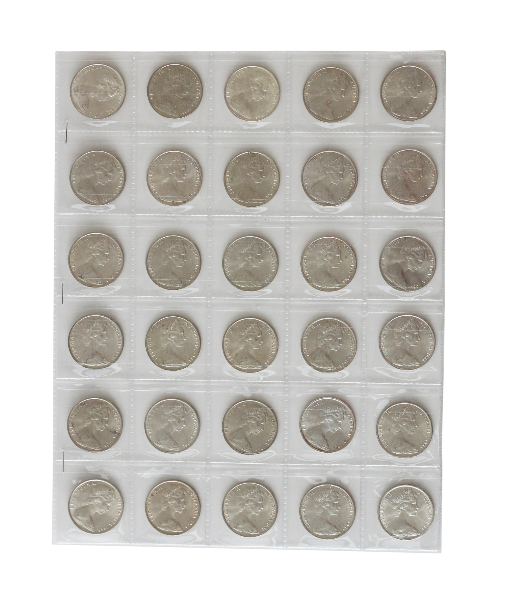 Elizabeth II, Fifty Cents, 1966, aUNC - UNC