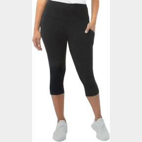32 Degrees Women's Capri Leggings (Medium, Black)
