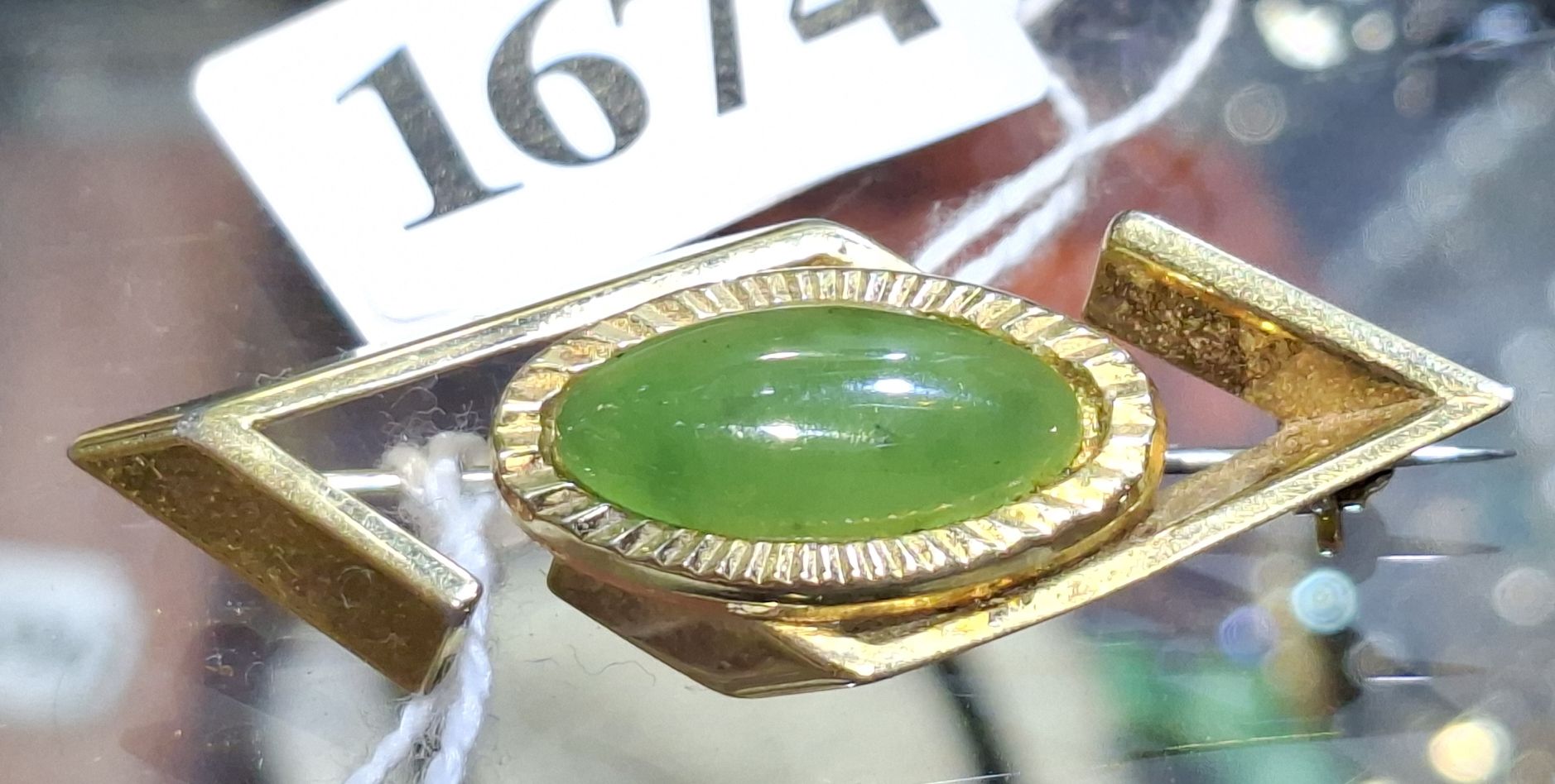 Vintage Jade Brooch