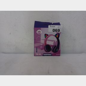 CAT EAR WIRELESS BLUETOOTH STEREO HEADPHONES - PURPLE