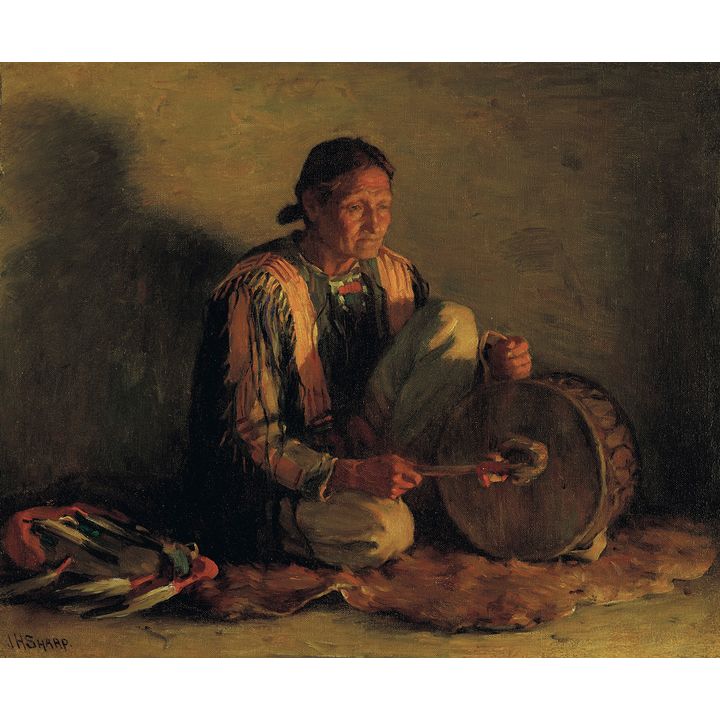 The Drummer by Joseph Henry Sharp (1859-1953)