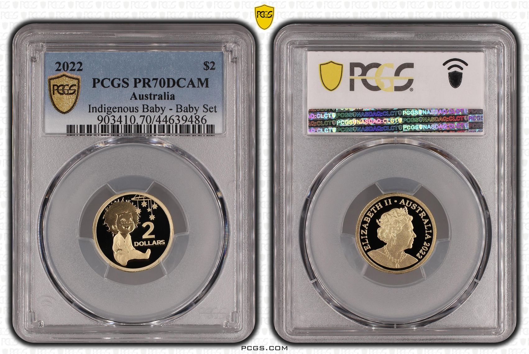 2022 Australia Two Dollar, $2 Indigenous Baby - Baby Set PCGS - PR70DCAM POP 26/0 -486