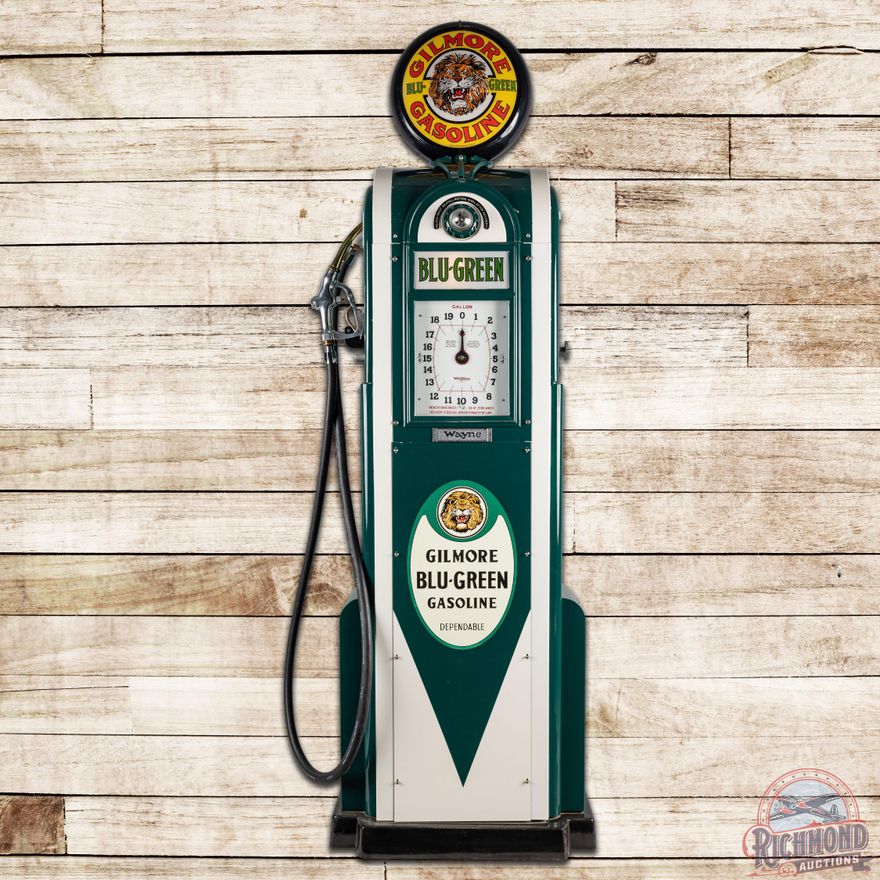 Wayne 866 Computing Gas Pump Gilmore Blu-Green Gasoline
