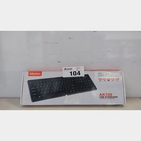 MEETION USB CORDED KEYBOAD AND MOUSE COMBO - MT-C100 WATERPROOF DESIGN FULL-SIZE KEYBOARD