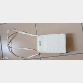 FOREVER YOUNG CROSS BODY 3 ZIPPER WALLET PURSE PHONE HOLDER SLING BAG - WHITE - 51812/055