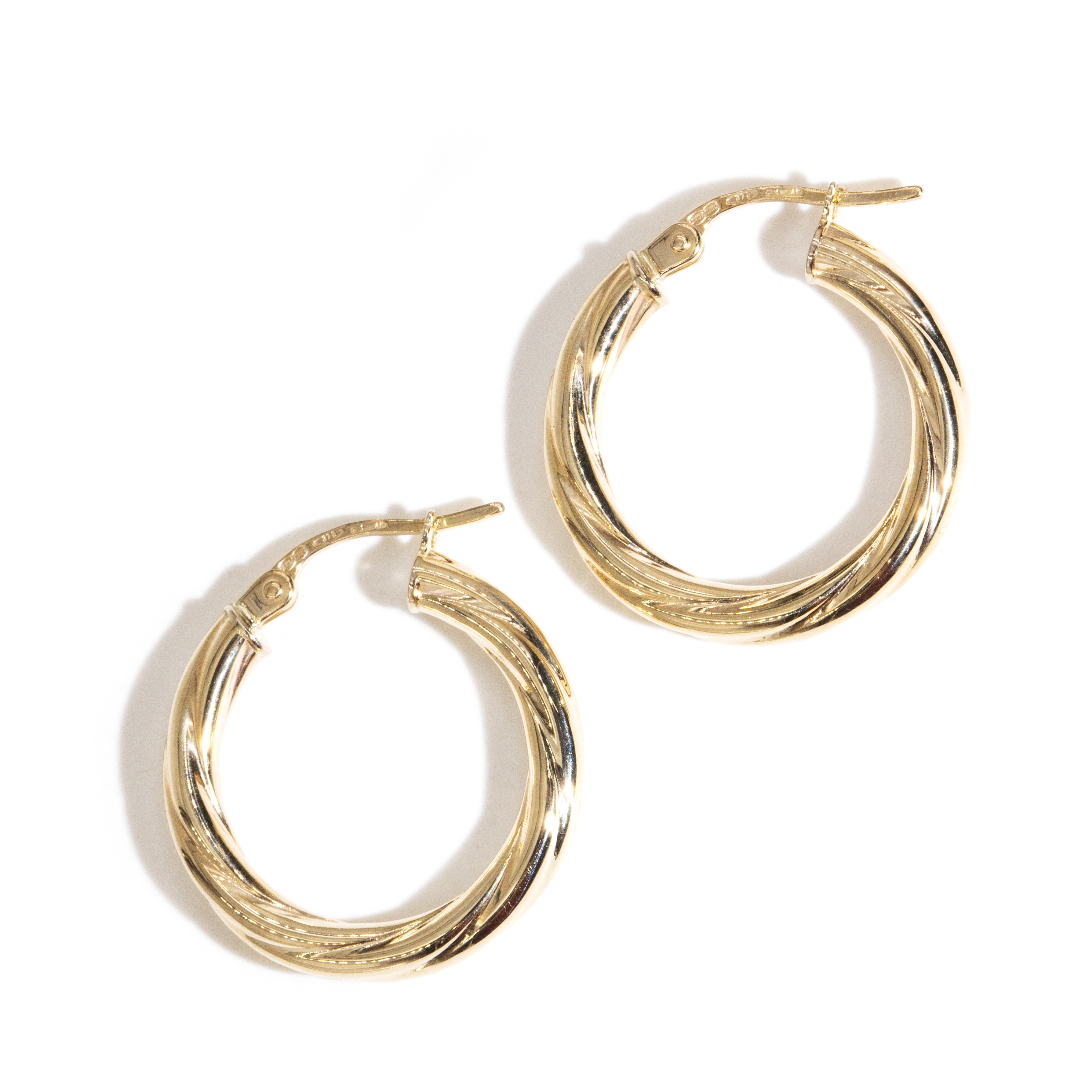 Italian Made 9ct Gold Earrings,