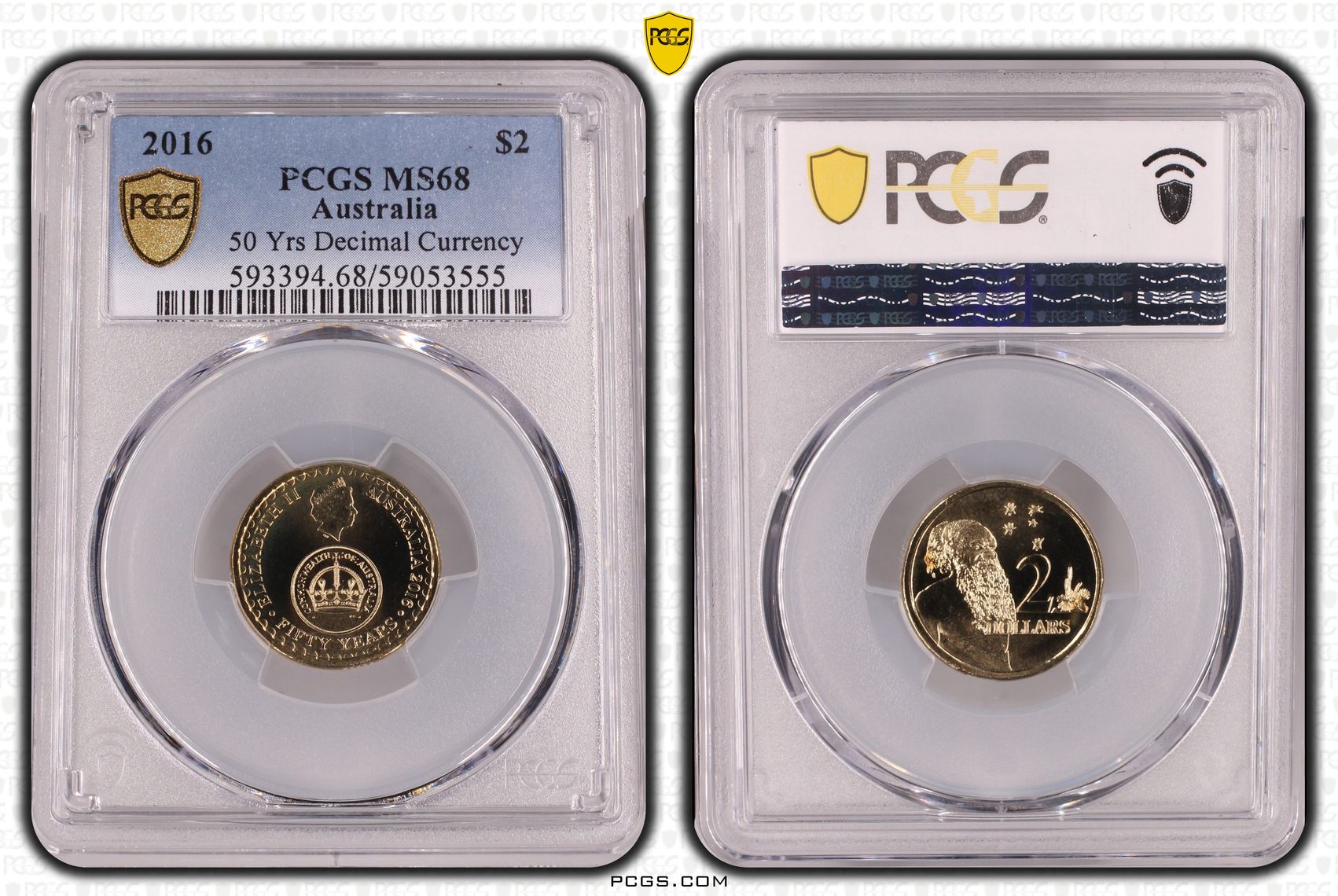 50 Yrs Decimal Currency, Two Dollar, 2016, PCGS MS68