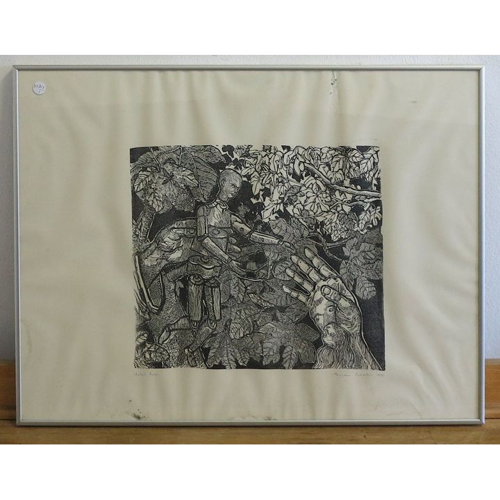 ALEXANDER PODLUSHAC - LITHOGRAPH - UNTITLED,artist proof, dated 1978