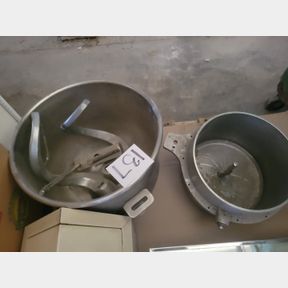 Stainless mixer bowl, beaters and other aluminum housing