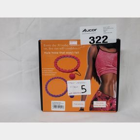 24 ADJUSTABLE KNOTS EXERCISE HULA HOOP SMART WEIGHTED FIT HOOP -