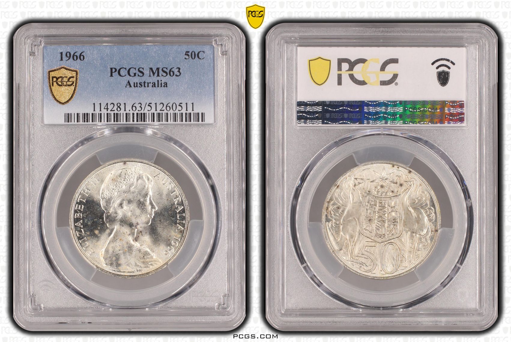 Fifty Cent, 1966, PCGS MS63