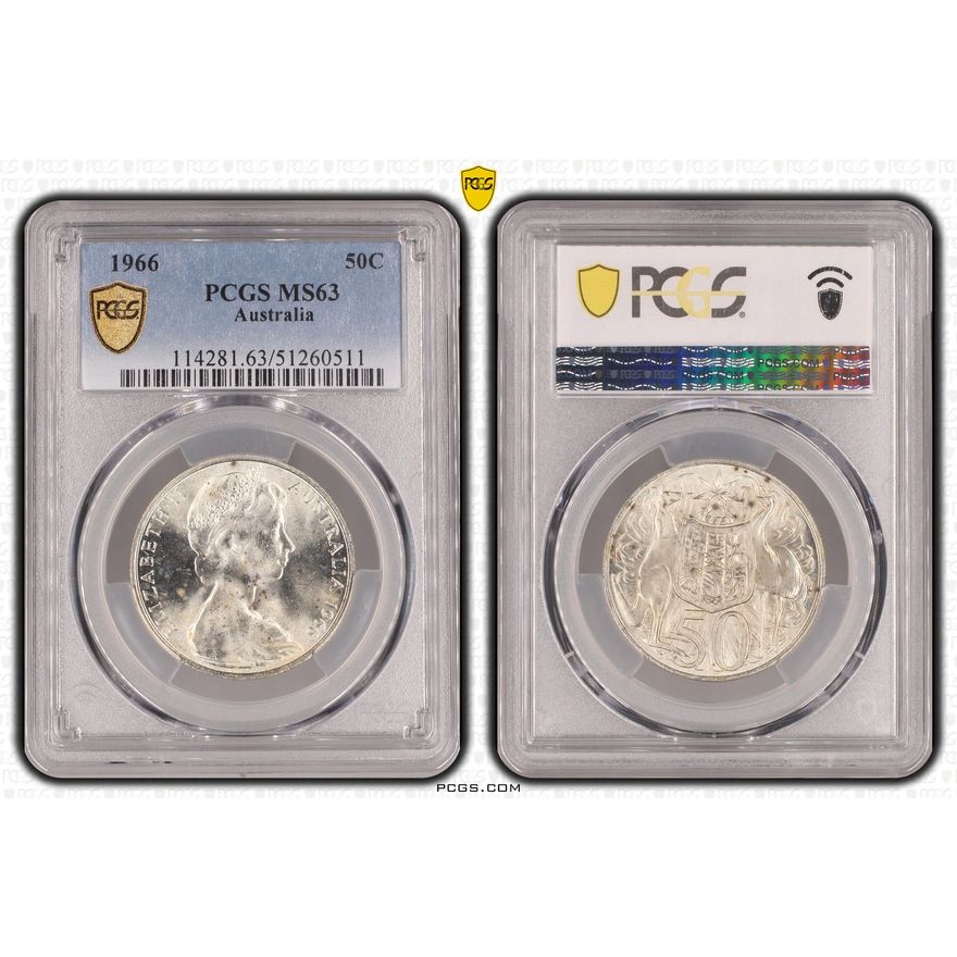 Fifty Cent, 1966, PCGS MS63