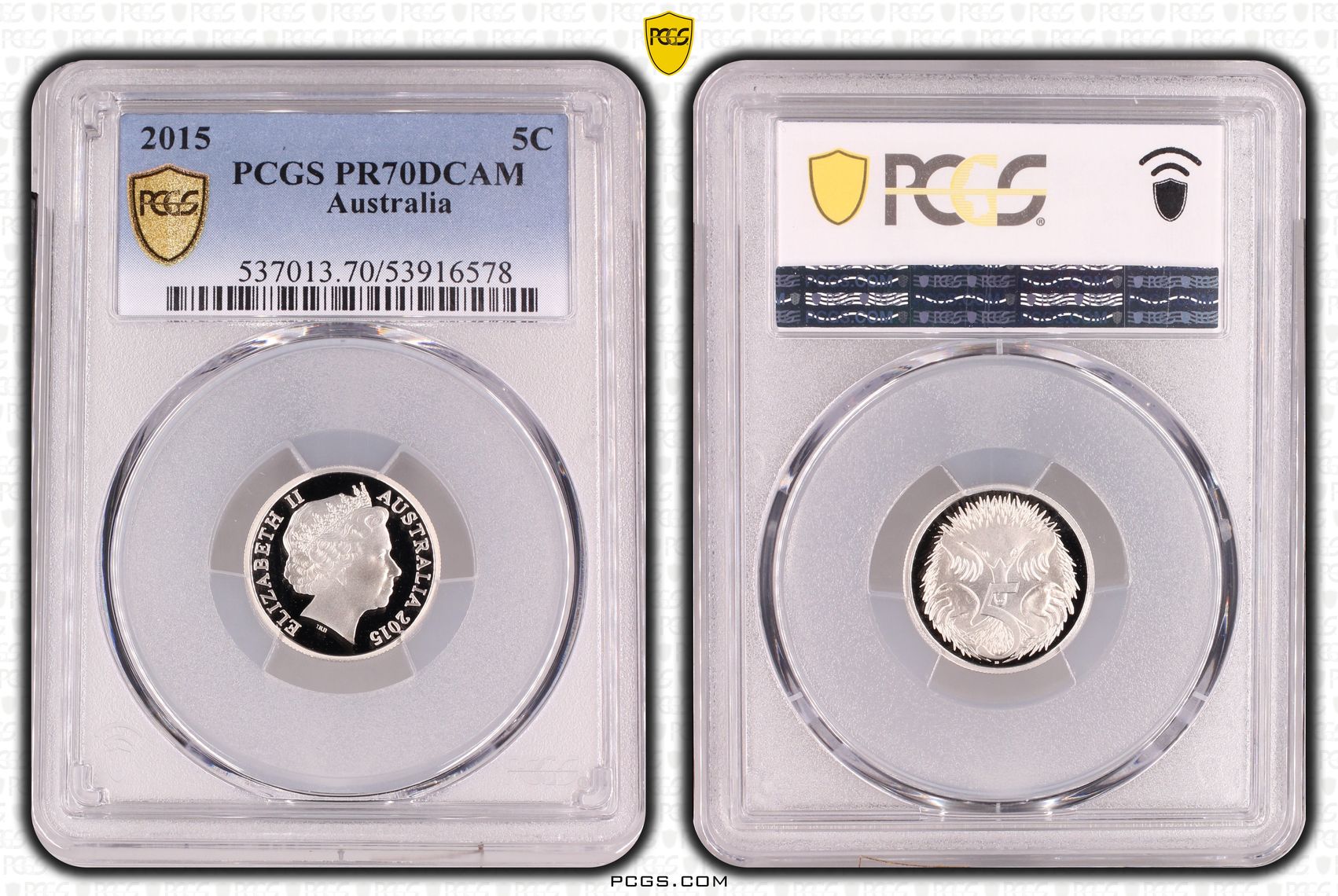 Five Cent, 2015, PR70DCAM