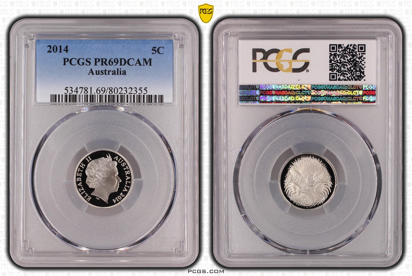 Five Cent, 2014, PCGS PR69DCAM