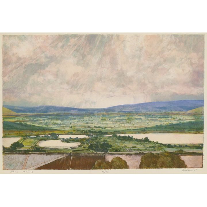 Bob Buchanan ''John's Landing'' 1987 S/N Color Lithograph 29.5''x40'' Sheet