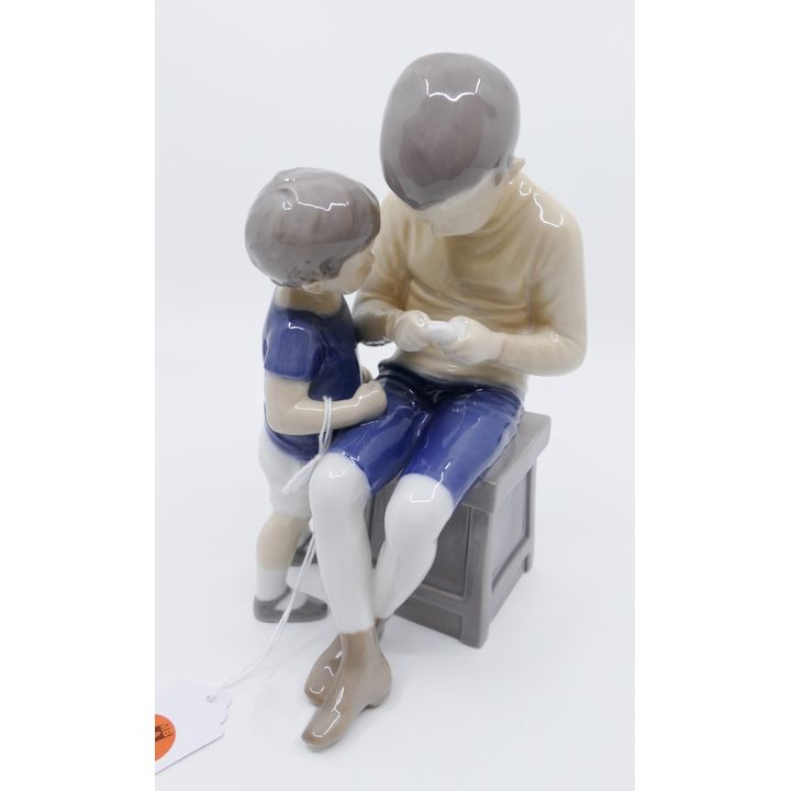 B&G Denmark Porcelain 'Tom & Willy' Figurine of Brothers #1648