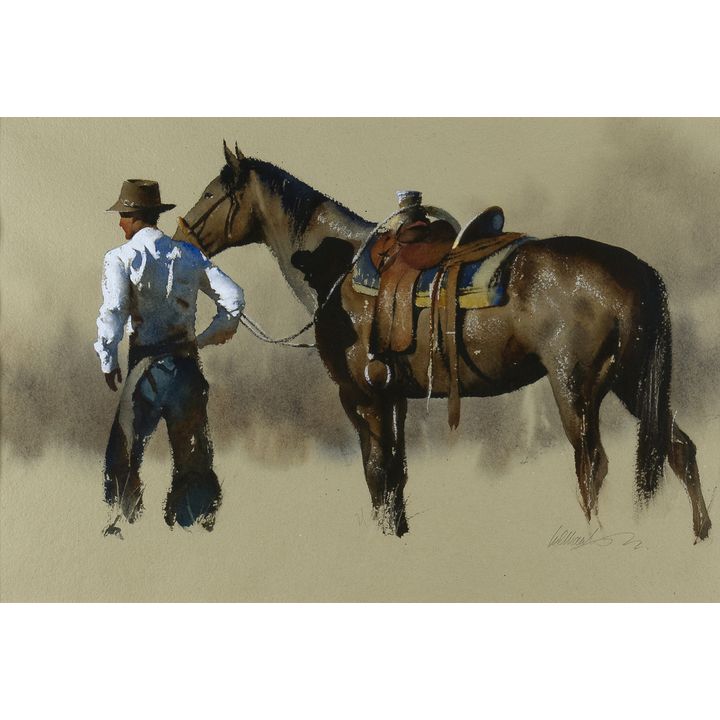 William Matthews (1949- ), Untitled (Cowboy and Horse)