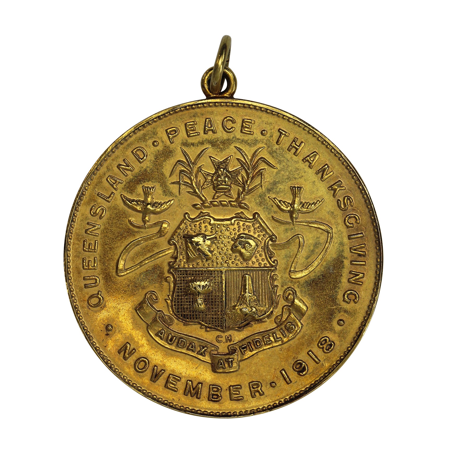 Queensland Peace Thanksgiving Gold Medal, EF
