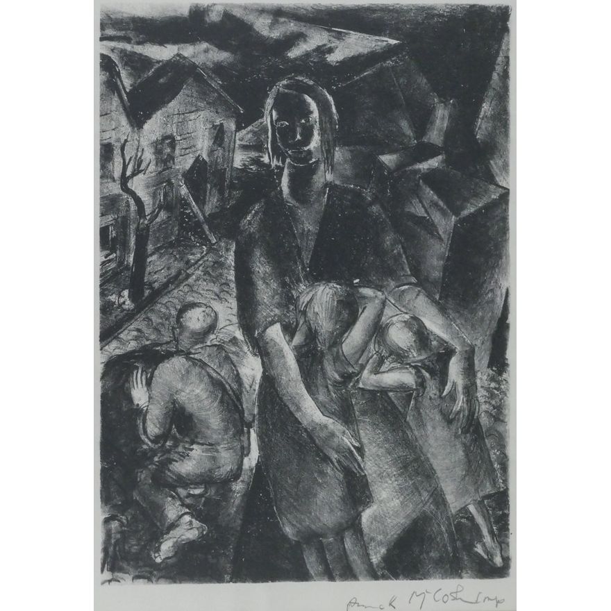 Anne Kutka McCosh ''The Storm'' 1943 Lithograph