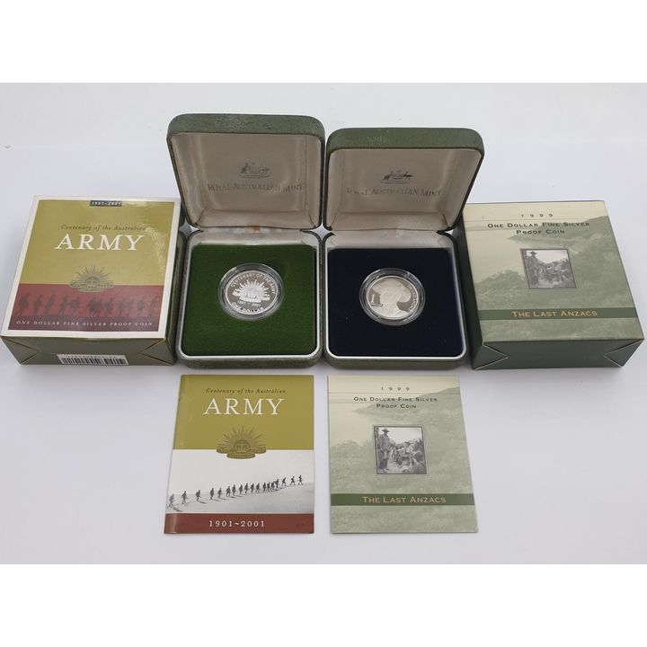 Silver Proof $1 Coins (x2)
