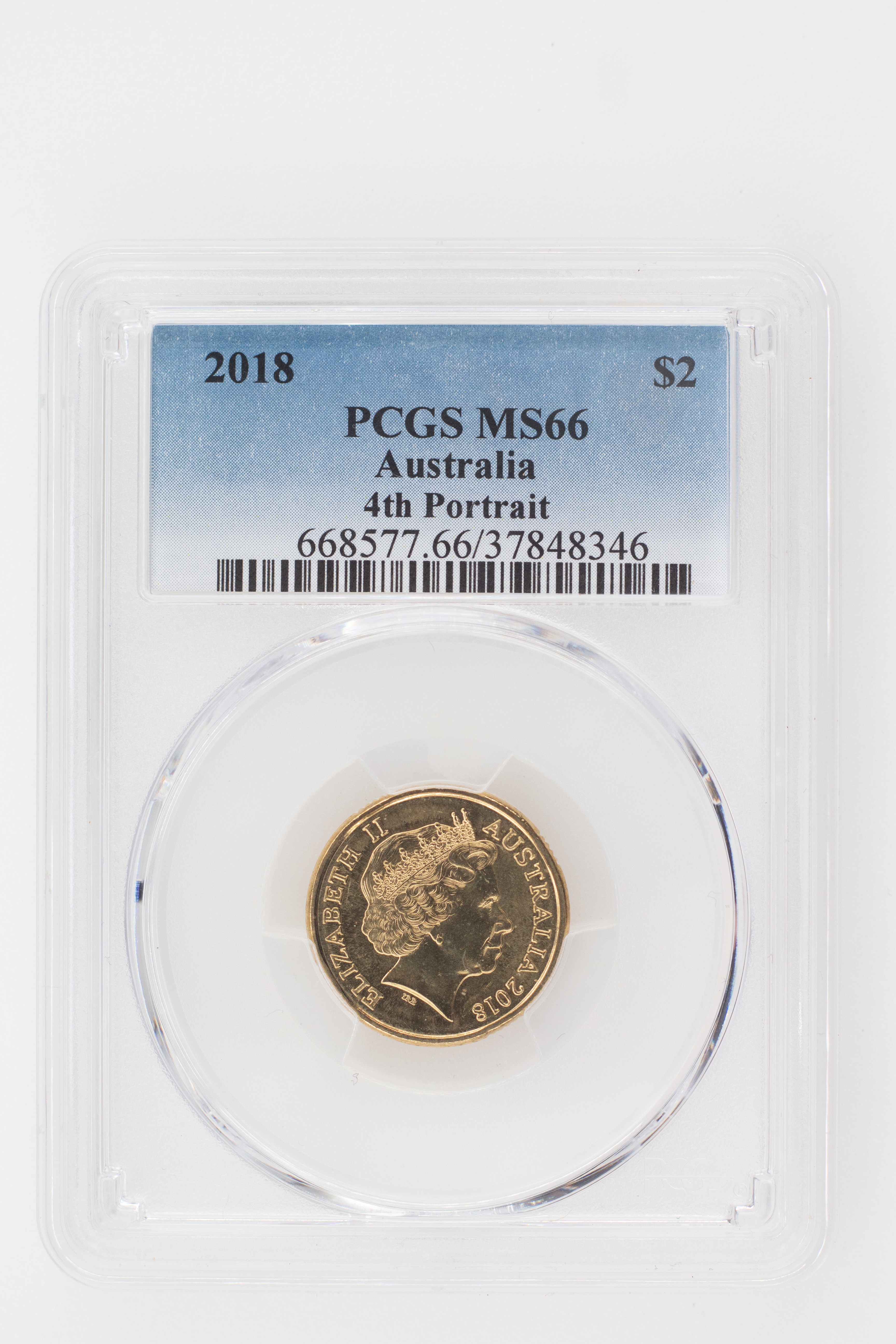 2018 Australia Two Dollar, $2 4th Portrait PCGS - MS66 -346
