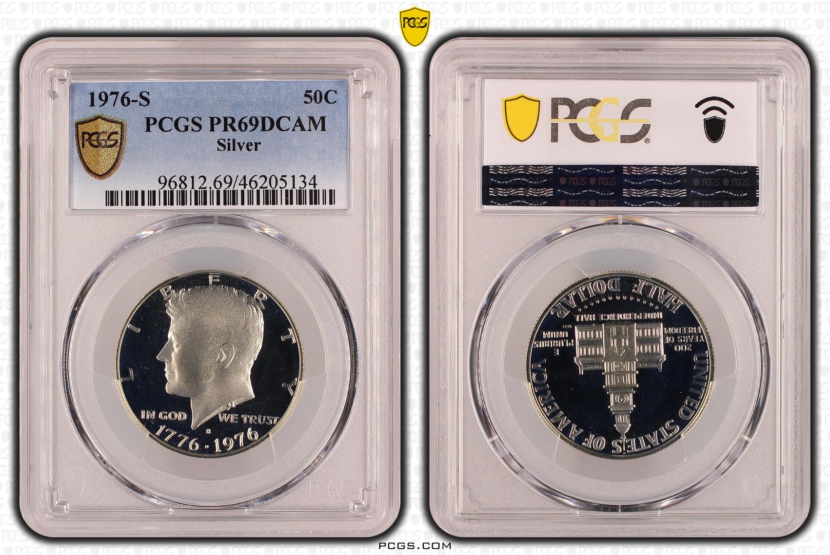 73 · The United States of America, 50c, 1976, Silver, PCGS - PR69DCAM